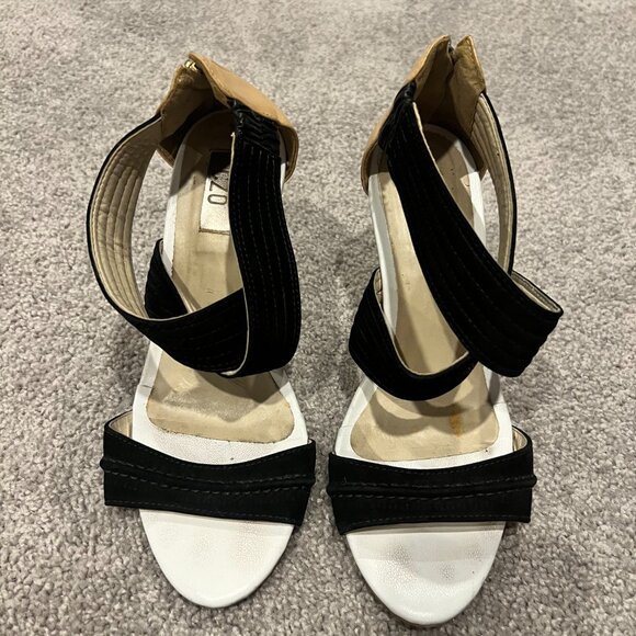 Black Suede Strap Wedge Sandals – size US 7 - Picture 9 of 11